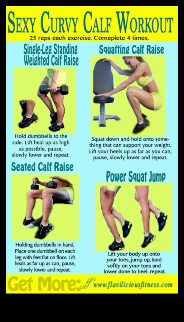 سجلات العجل: خطة مدتها 5 أيام لنحت الساقين الرشيقتين 3 سجلات العجل: صياغة سيقان رشيقة مع تمارين استراتيجية